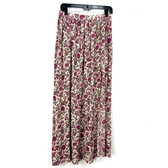 Patrons of Peace Maxi Skirt Women Sz M Floral Paisley Lightweight Flowy 1188T - Picture 2 of 11